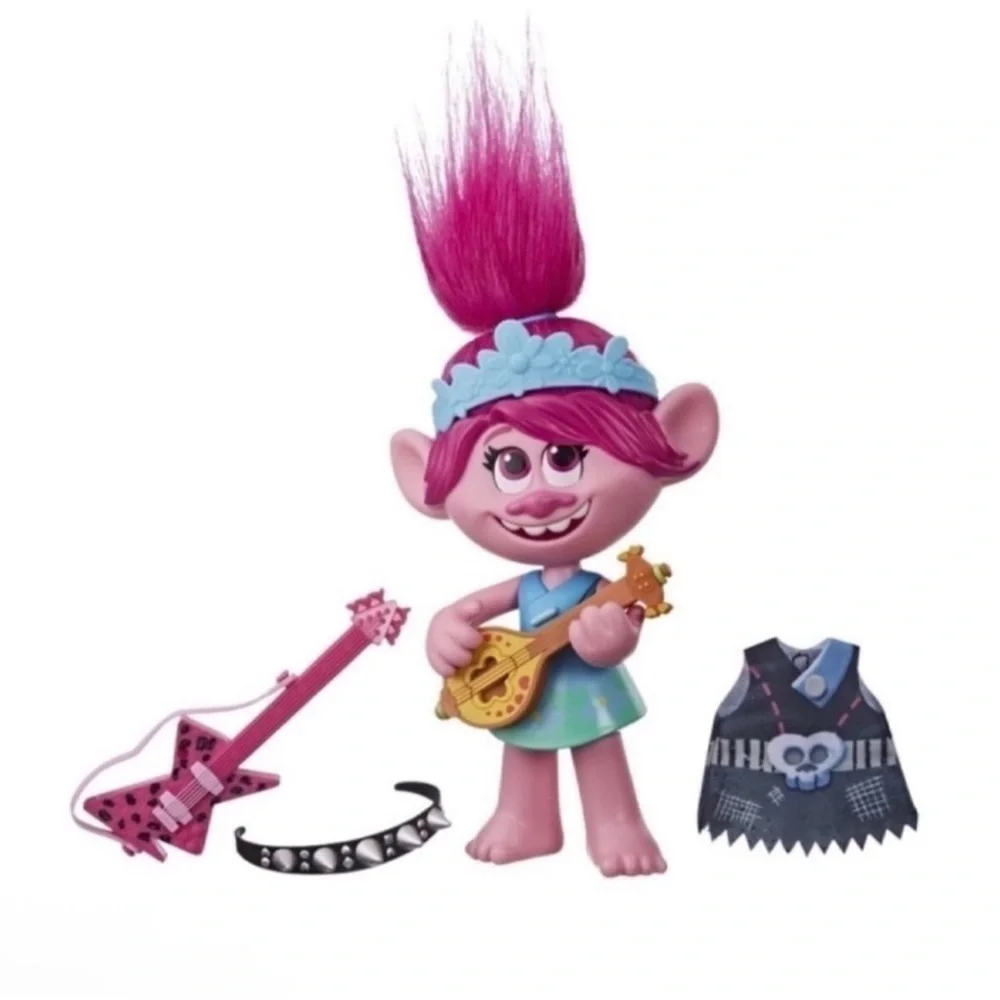 New Dream Works Trolls World Tour Pop-to-Rock Poppy by Hasbro